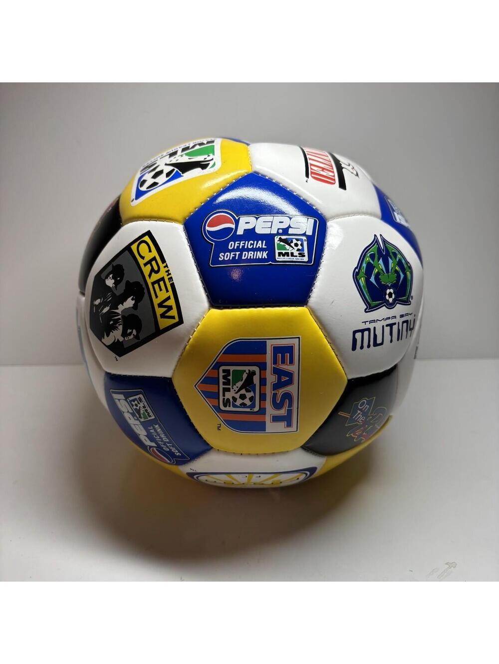 Vintage MLS Soccer Ball Size 5 Pepsi Promo Tampa Bay Mutiny Miami Fusion Crew